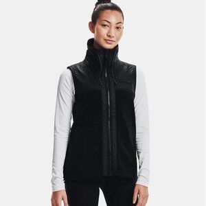 Under Armour Running Vest Black High Collar Size Large BNWOT Lululemon Sherpa
